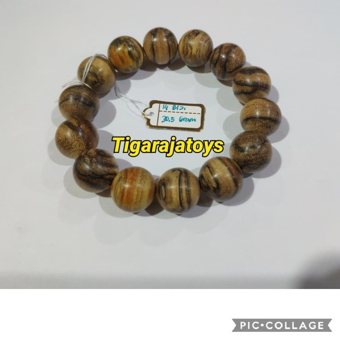 Gelang Kayu Gaharu Buaya Zebra