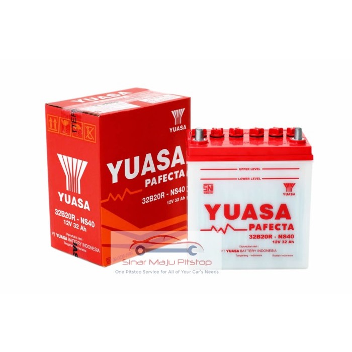 Aki Mobil Yuasa 32B20R - Ns40 Accu Basah Suzuki Carry Futura & Katana