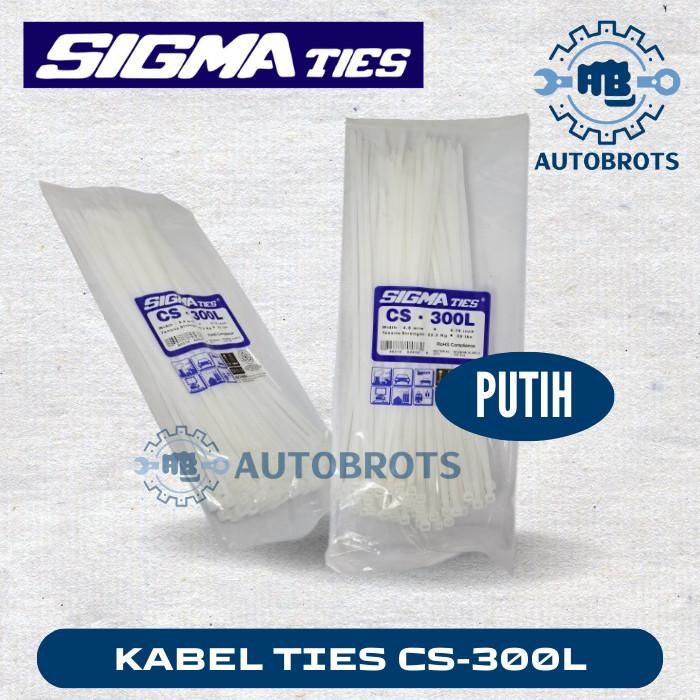

Sigma Kabel Ties Cs 300 L / Tali Kabel 300Mm 30Cm - Putih Isi 100Pcs