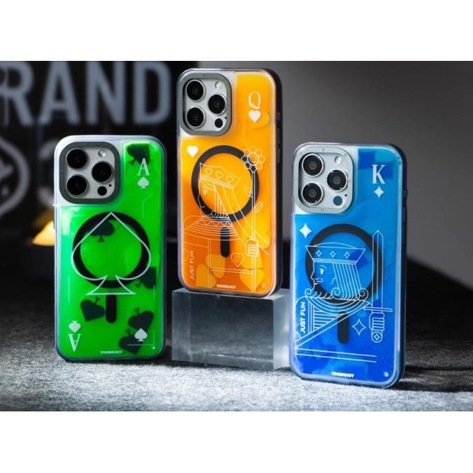 

Youngkit Carreaux Luminous Quicksand Case Iphone 15 Pro Max / 15 Pro - Premium Magsafe Casing Terlaris
