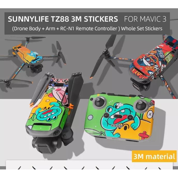 

Sunnylife Pvc 3M Decal Sticker Protectoive Skin Dji Mavic 3 Whole Set Terlaris