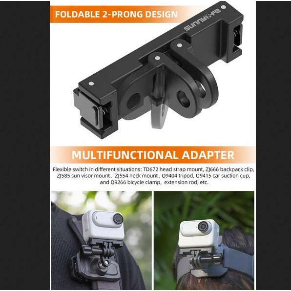 

Sunnylife Foldable Magnetic Quick Release Adapter Mount Insta360 Go 3 Terlaris
