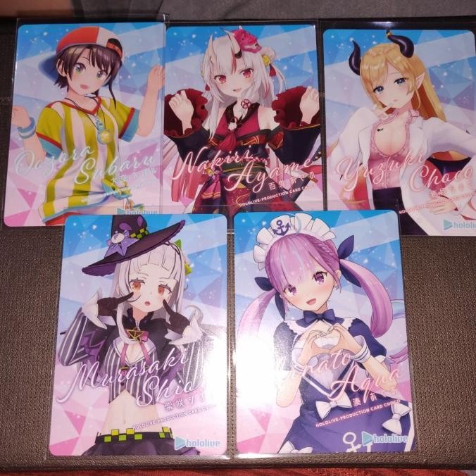 

Kartu Hololive Production Card Gen 2 Set Choco Aqua Shion Subaru Ayame
