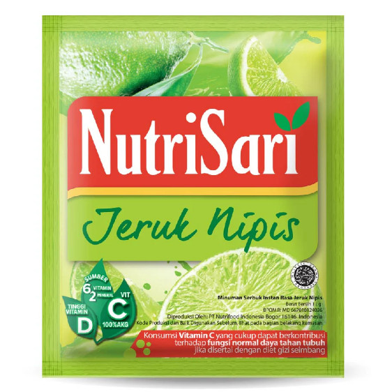 

Nutrisari Jeruk Nipis 1 Renceng Isi 5 Original Asli