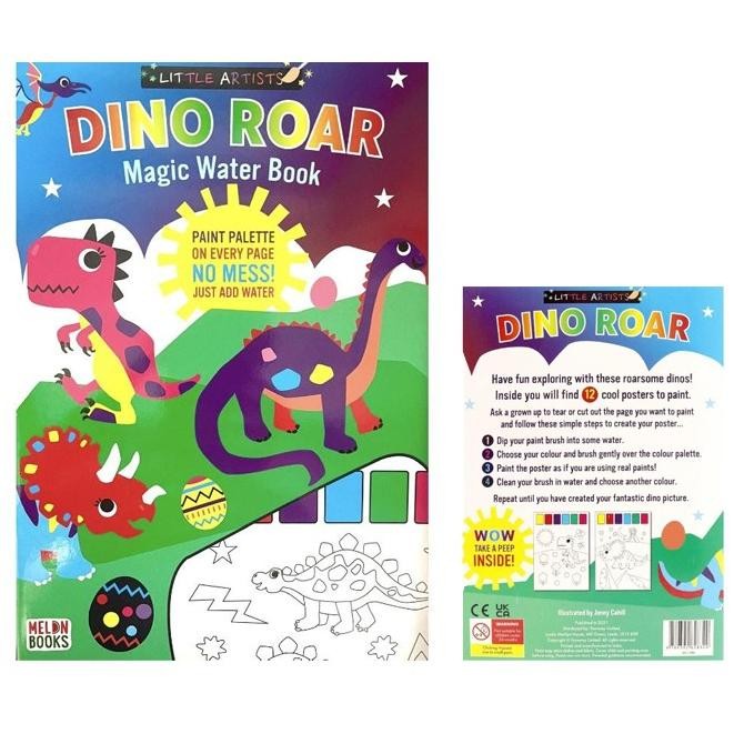 

Magic Water Book: Dino Roar (Little Artist) No Mess Paint Palette