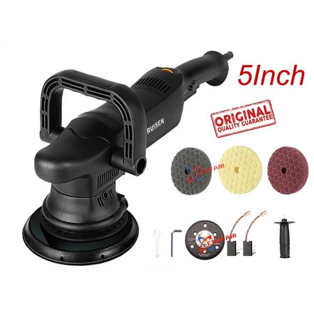 Mesin Pemoles Mobil Elektrik 1250W 5IN Ampelas Dua Orbital Variabel 6 Kecepatan 220V 3800R