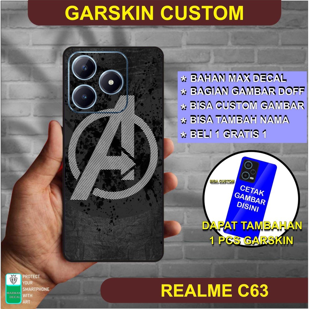 

Wrap* Realme C63 Wrap Skin Stiker Garksin CUSTOM Gratis (2pcs)