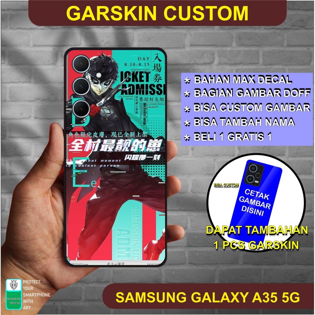 

Wrap* Samsung A35 Top A Wrap Skin Stiker Garksin CUSTOM Gratis (2pcs)