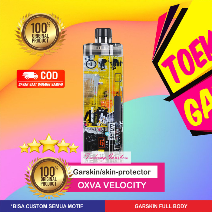

Wrap* Oxva Velocity Azure Wrap Skin Stiker Garksin CUSTOM Gratis (2pcs)