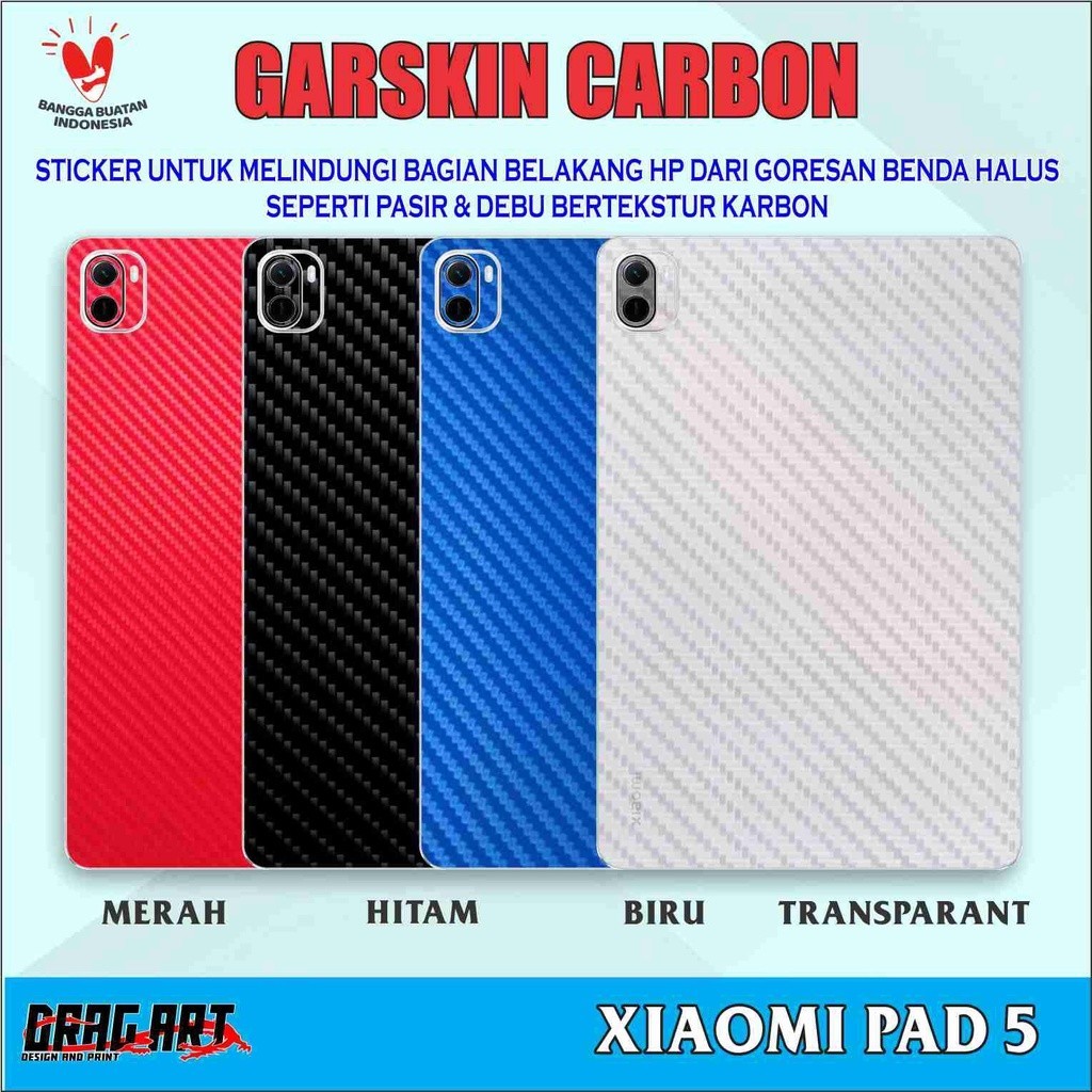

Wrap* Xiaomi Mi Pad 5 Mipad Karbon Wrap Skin Stiker Garksin CUSTOM Gratis (2pcs)