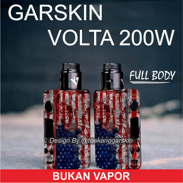 

Wrap* Volta 200 Usa Flag Wrap Skin Stiker Garksin CUSTOM Gratis (2pcs)