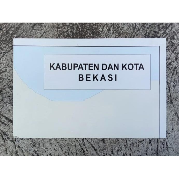 

NEW Peta Kabupaten dan Kota Bekasi Lipat