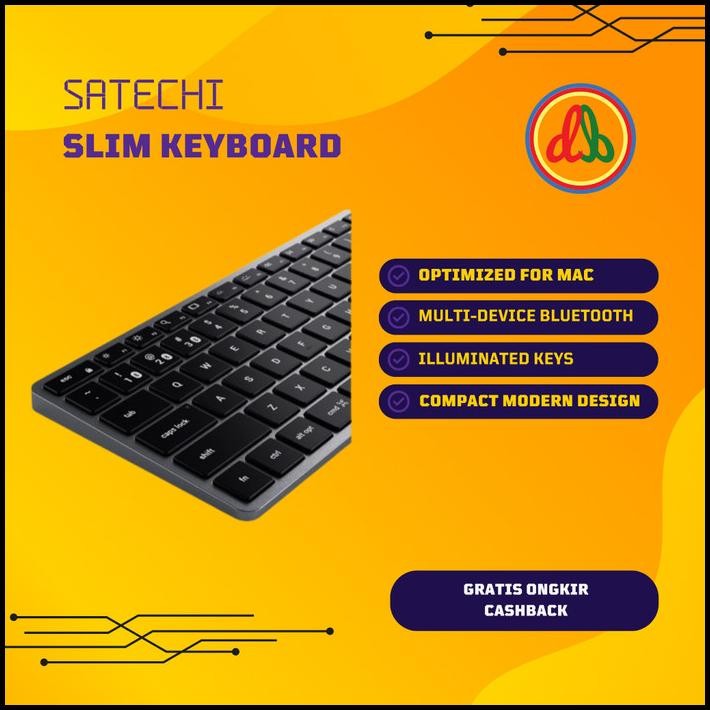 Satechi Slim Bluetooth Backlit Keyboard For Mac