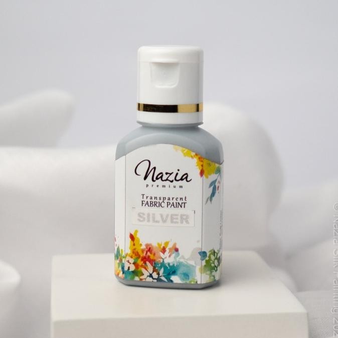 

Sale Cat Kain Tekstil Premium Silver Nazia Fabric Paint (Cat Textile)