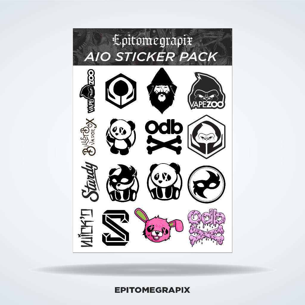 

Wrap* Stiker Pack All In One A I O Brand Mix Wrap Skin Stiker Garksin CUSTOM Gratis (2pcs)