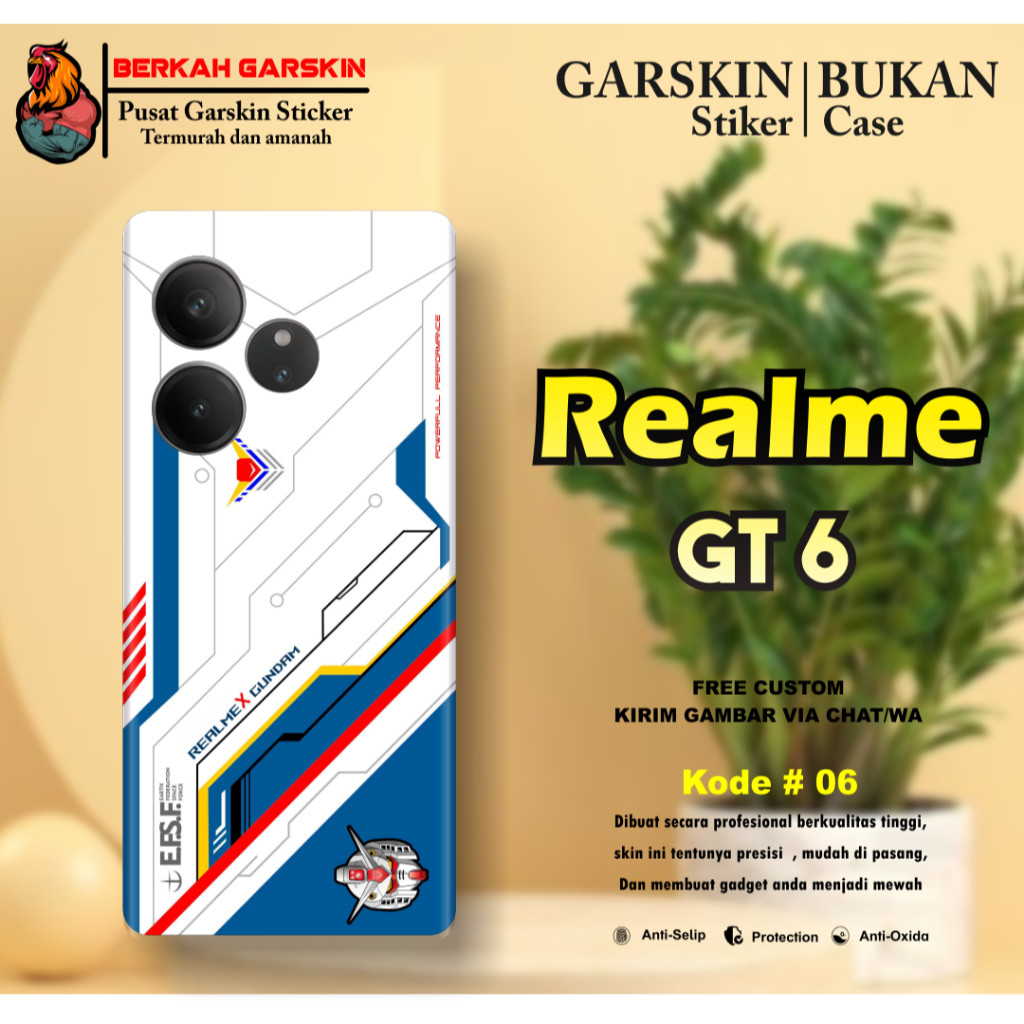 

Wrap* Realme GT 6 Wrap Skin Stiker Garksin CUSTOM Gratis (2pcs)