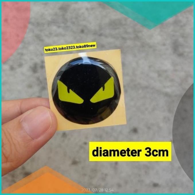 stiker timbul motor stiker keren diameter 3cm 07D35Z4 on sale