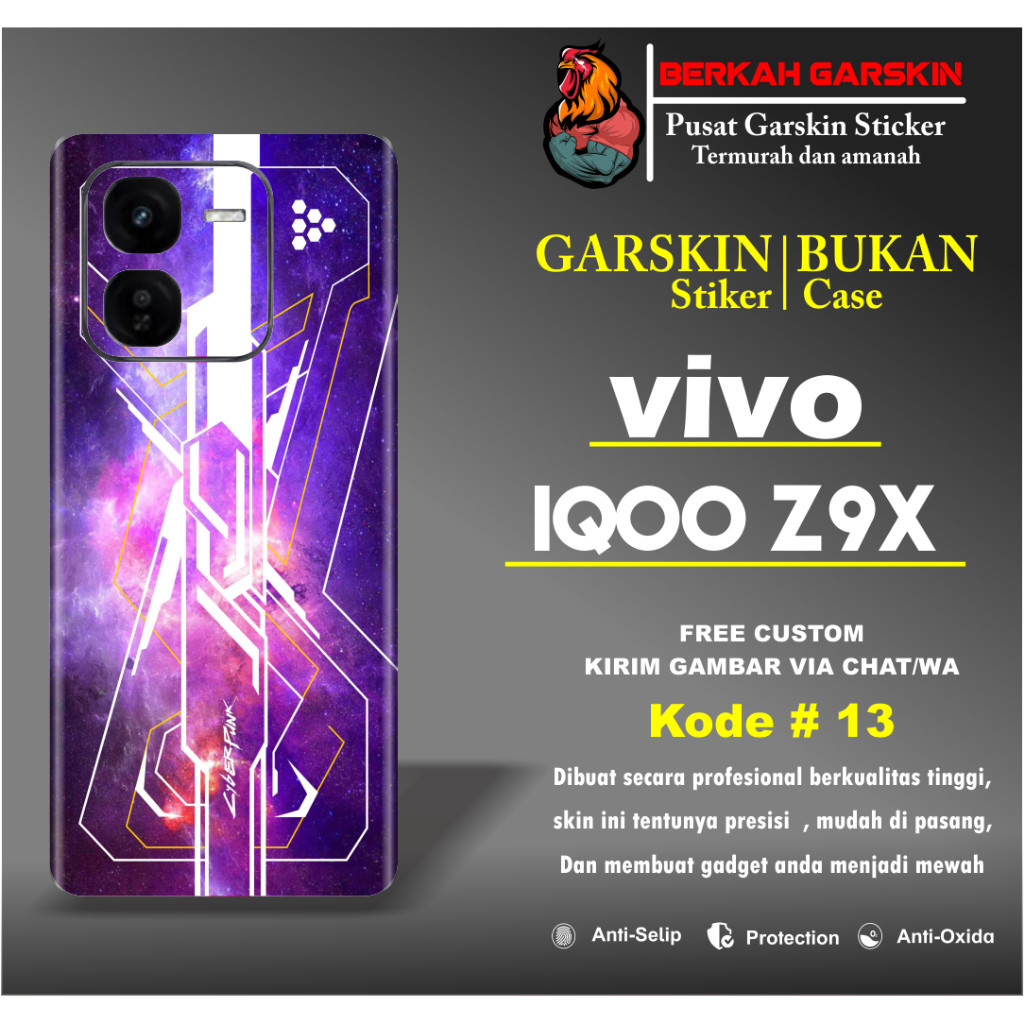 

Wrap* Iqoo Z9x Wrap Skin Stiker Garksin CUSTOM Gratis (2pcs)