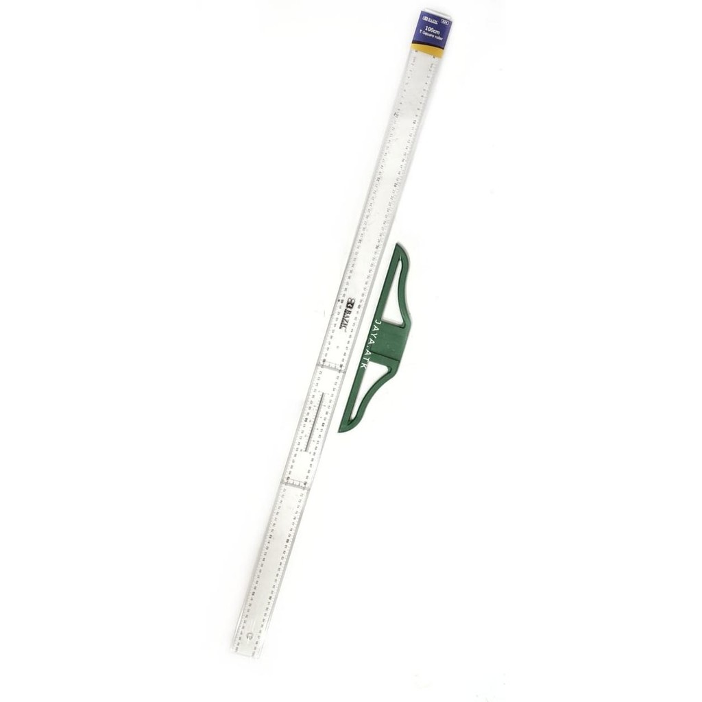 

Terlaris! Penggaris Mistar T Square Ziegel Metrik 100 Cm Plastik Tsquare Ruler