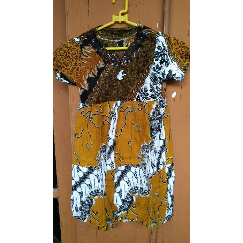 DRESS BATIK ANAK PEREMPUAN USIA 3-4TAHUN