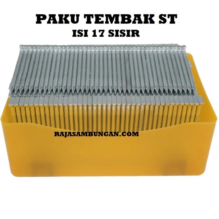 

Paku Tembak ST 38 Air Nailer Staples Gun Tembok Beton 38 mm 17 sisir