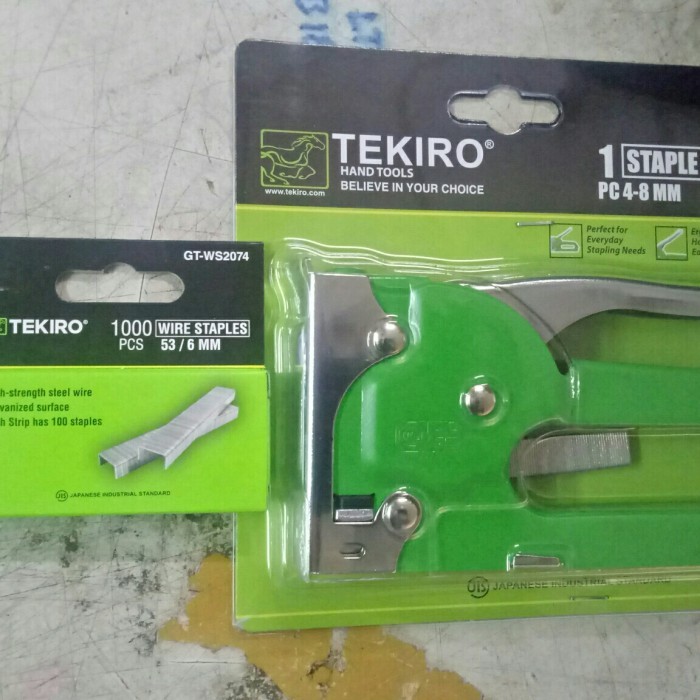 

steples tembak TEKIRO + ISI steples 6mm TEKIRO/ STAPLE GUN TACKER