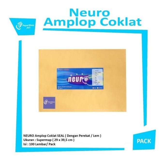 

Baru HOT PROMO!!! Amplop Coklat Uk. Super Map Neuro ( 29 x 39,5 cm ) SEAL