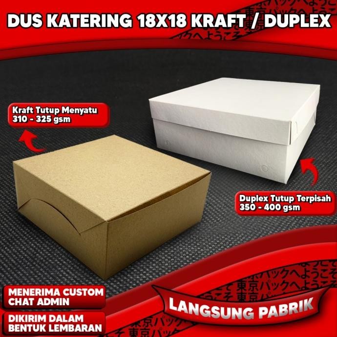 

DUS BOX NASI DUPLEX - DUS BOX CATERING - DUS BOX ACARA UK 18 X 18