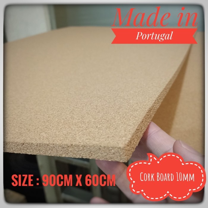 

Ready Stock Cork Board 10Mm X 90Cm X 60Cm