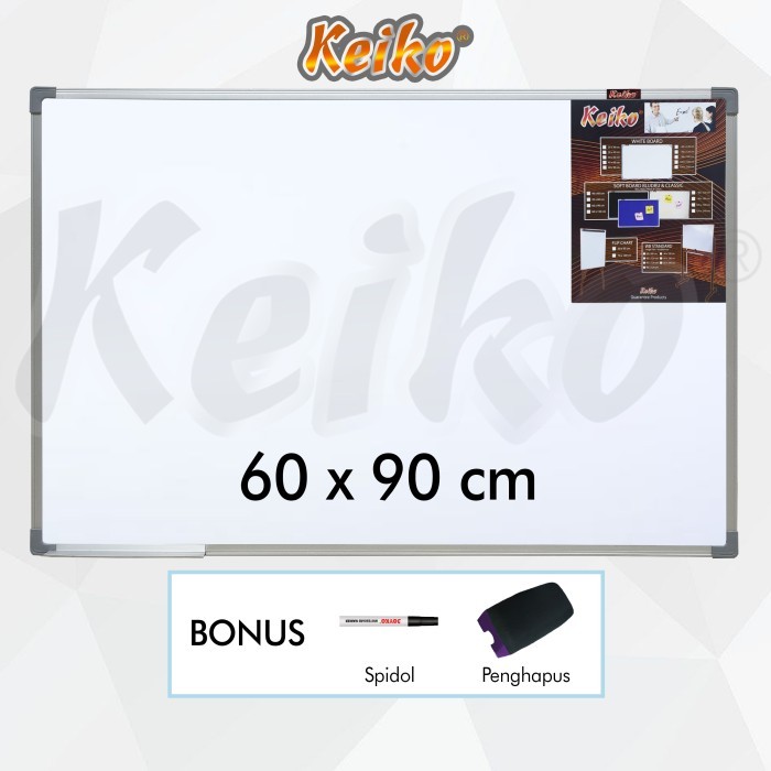 

Ready Stock Papan Tulis Whiteboard Gantung Single Face Keiko 60 X 90 Cm