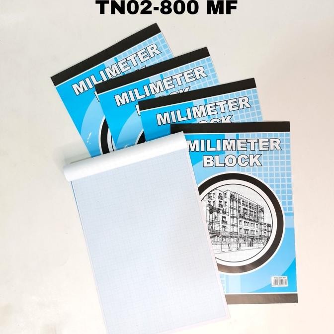 

BUKU MILIMETER BLOK FOLIO / MILIMETER BLOCK /BUKU KOTAK KOTAK (10 BK)