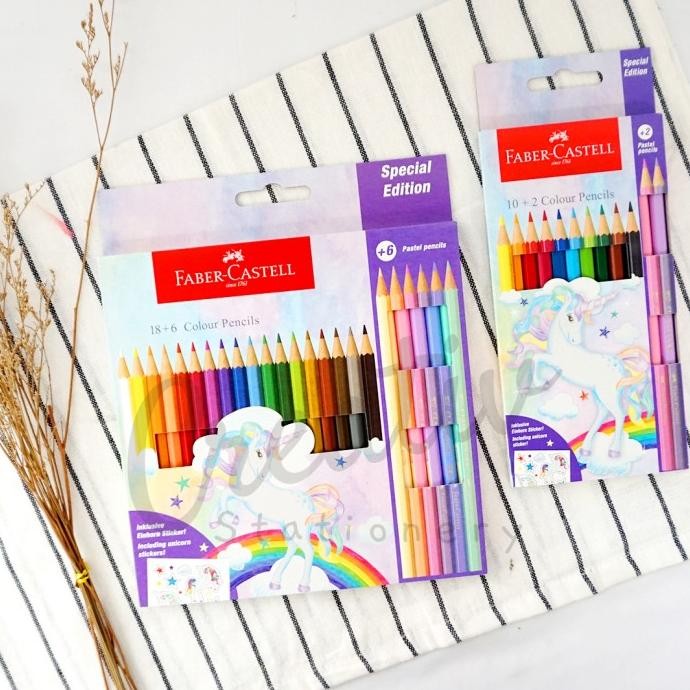 

FABER CASTELL COLOR PENCIL UNICORN SPECIAL EDITION PENSIL WARNA 12 24 WARNA