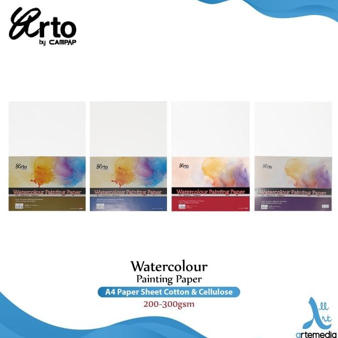 

ARTO A4 WATERCOLOUR PAPER SHEETS