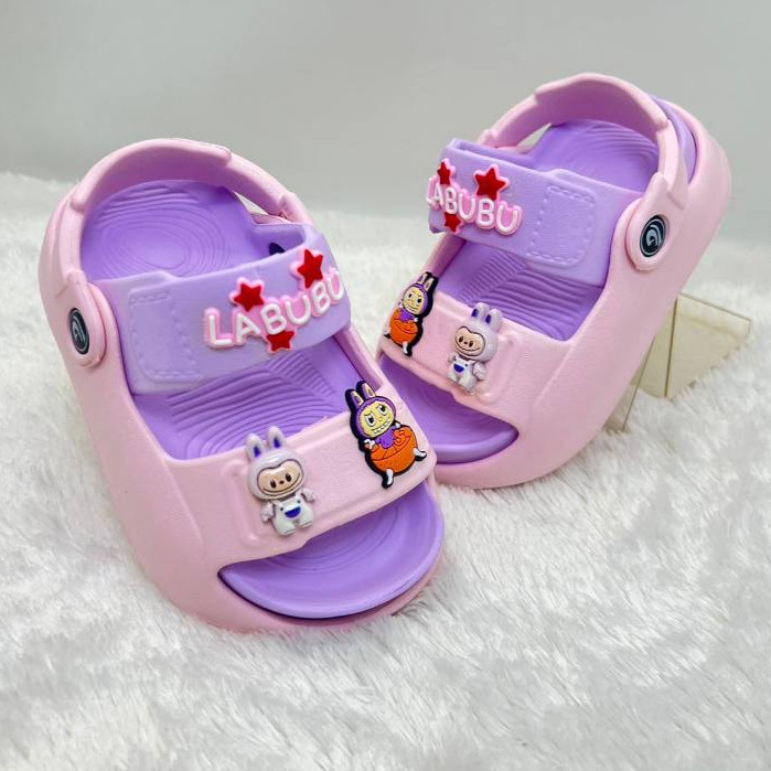 Promo Baju Anak PROMO 12.12 PUNCAK Dulux 650 Sandal Anak Perempuan Karakter Labubu Sandal Gunung
