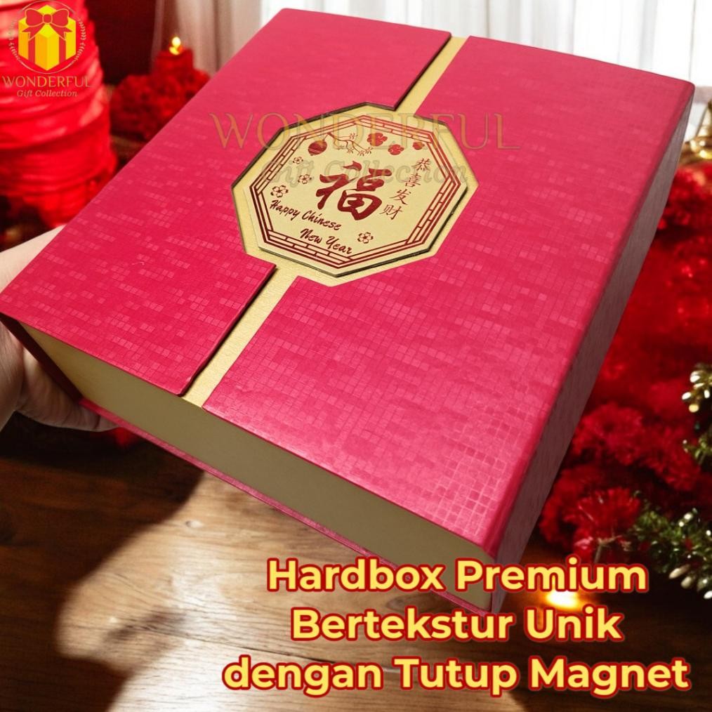 

CR - HARDBOX HAMPERS IMLEK MODEL MAGNET LOGO FOIL BULAT/OKTAGON 22X22X8 C012 TERLARIS