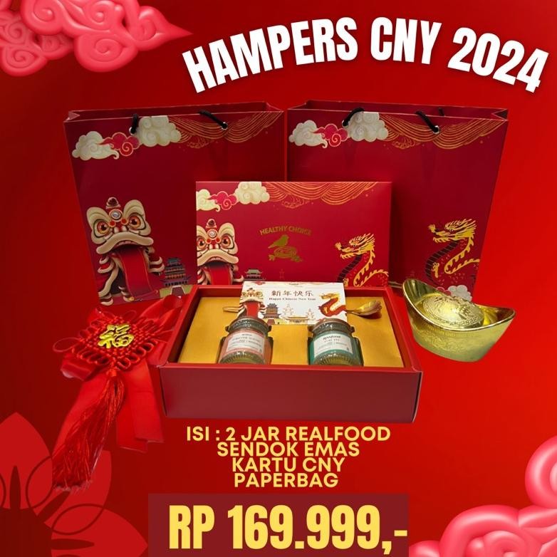

CR - Hampers Imlek 2024 Edisi CNY Naga / Hampers Year Of Dragon Minuman Walet Realfood BPOM TERLARIS