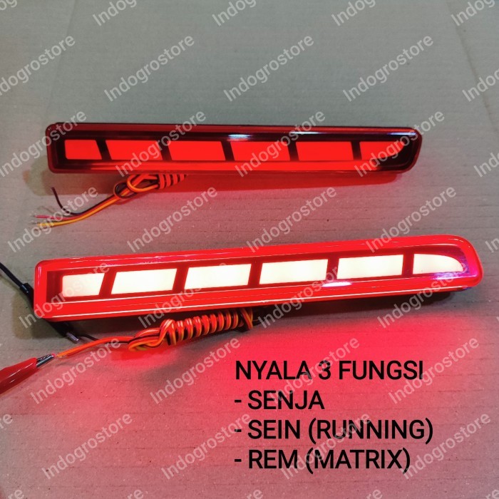 REFLEKTOR LED LAMPU BUMPER BELAKANG MOBIL RUSH TERIOS 2012 2015 2017