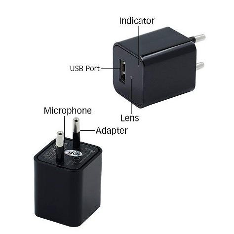 SPY CAM USB ADAPTOR CHARGER 1080P - KAMERA PENGINTAI - HIDDEN CAMERA