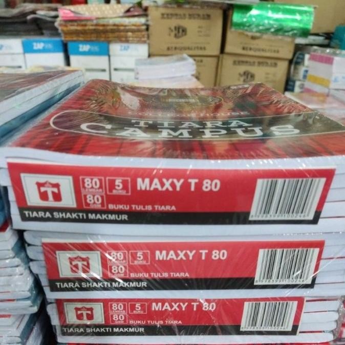 

BUKU TULIS TIARA CAMPUS MAXY ISI 80 LEMBAR(ISI 5 BUKU)