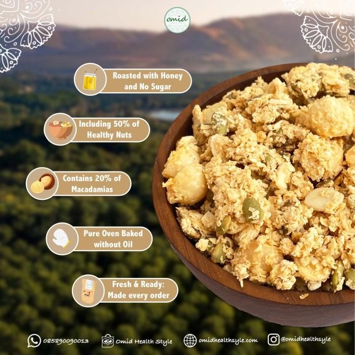 

Granola Macadamia Honey & Chocolate No Sugar 500Gr