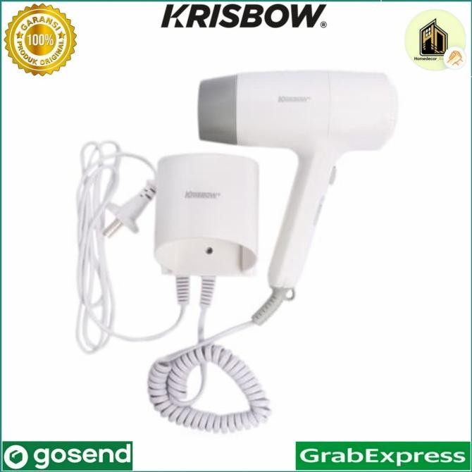 Sale Krisbow Hair Dryer 23 A - Putih / Hair Dryer Dinding Krisbow