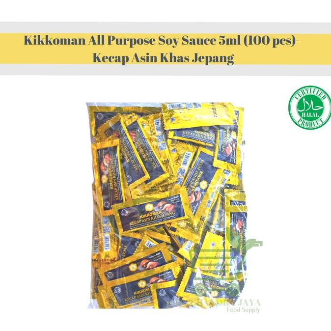 

Kikkoman All Purpose Soy Sauce 5Ml (100 Pcs)- Kecap Asin Khas Jepang Stok Terbatas