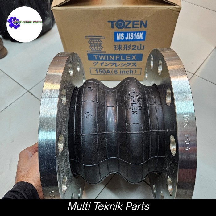 Flexible Rubber Joint Twinflex Jis 16k Tozen 6" inch DN150