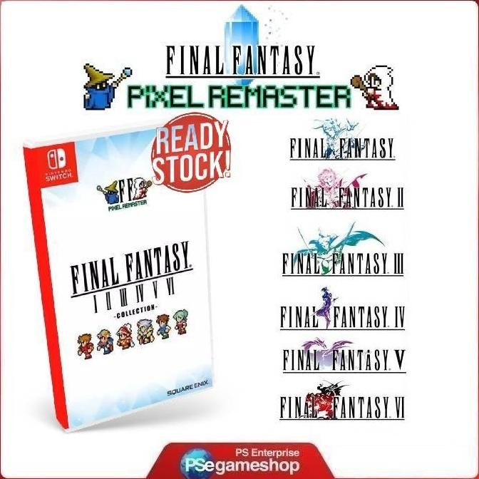 

PROMO NINTENDO SWITCH FINAL FANTASY COLLECTION FF PIXEL REMASTER