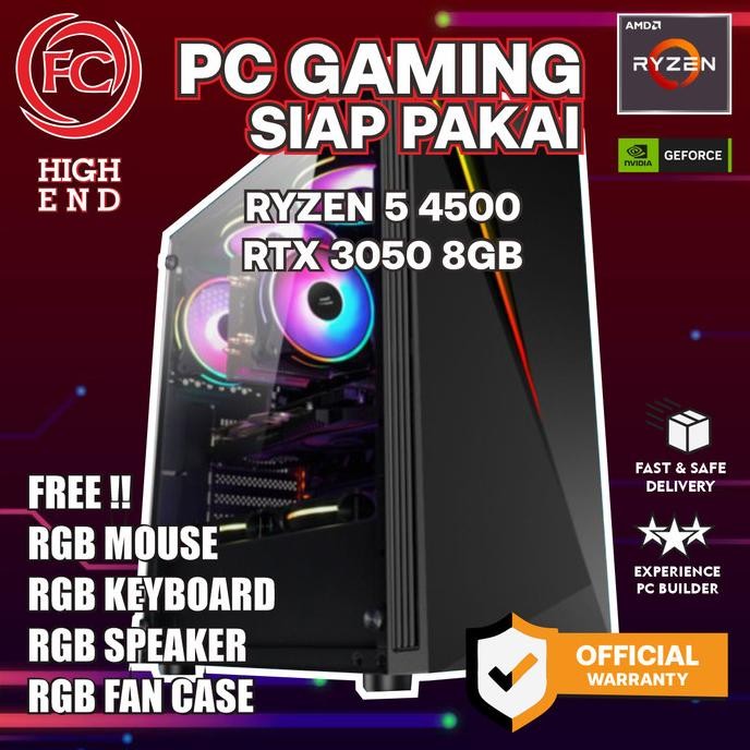 

PROMO PC GAMING & DESIGN RYZEN 5 4500 16GB RTX3050 8GB