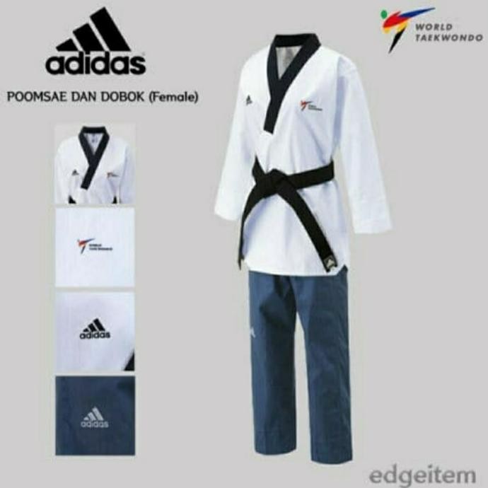 Dobok Adidas Poomsae Senior Putra Putri Original Original Terlaris