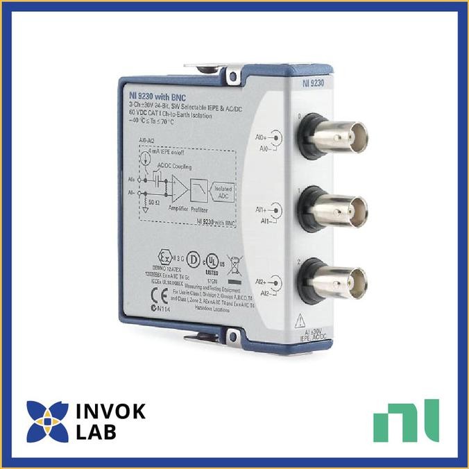 

PROMO NI NATIONAL INSTRUMENTS C SERIES NI-9230 3-CHANNEL, 12.8 KS/S/CHANNEL, 30 V, C SERIES SOUND AND VIBRATION INPUT MODULE