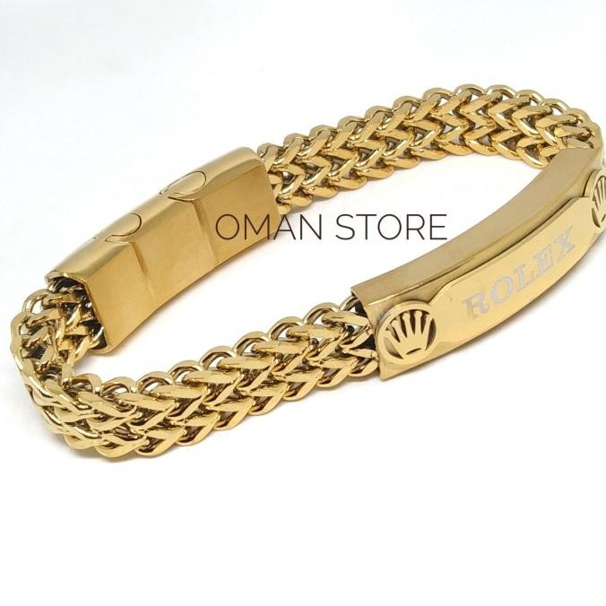 gelang rolex titanium pria cowok mantab FS