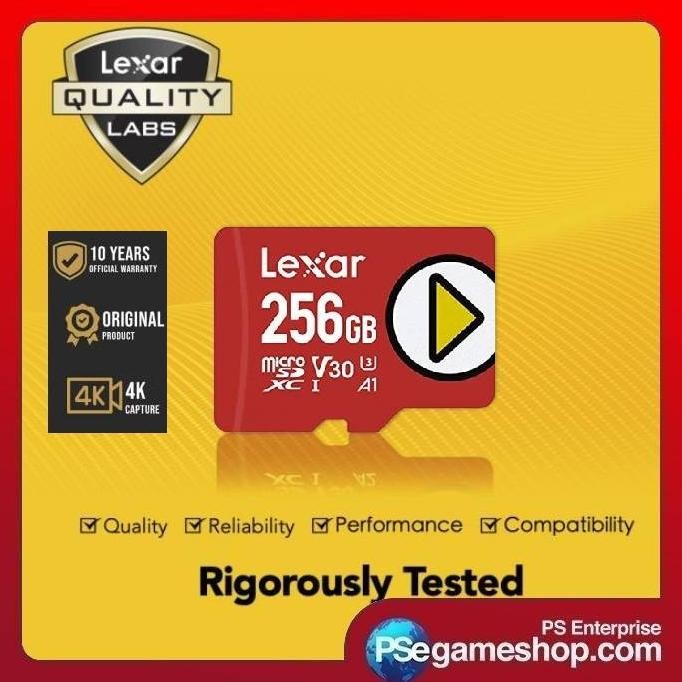 

PROMO LEXAR 256GB PLAY MICROSDXC / MICRO SD / MEMORY CARD