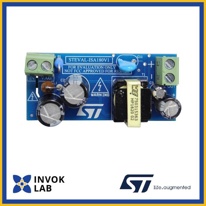 

PROMO STMICROELECTRONICS STEVAL-ISA180V1 EVALUATION BOARD 12 V - 0.6A FLYBACK ISOLATED CONVERTER, VIPER PLUS - VIPER0P